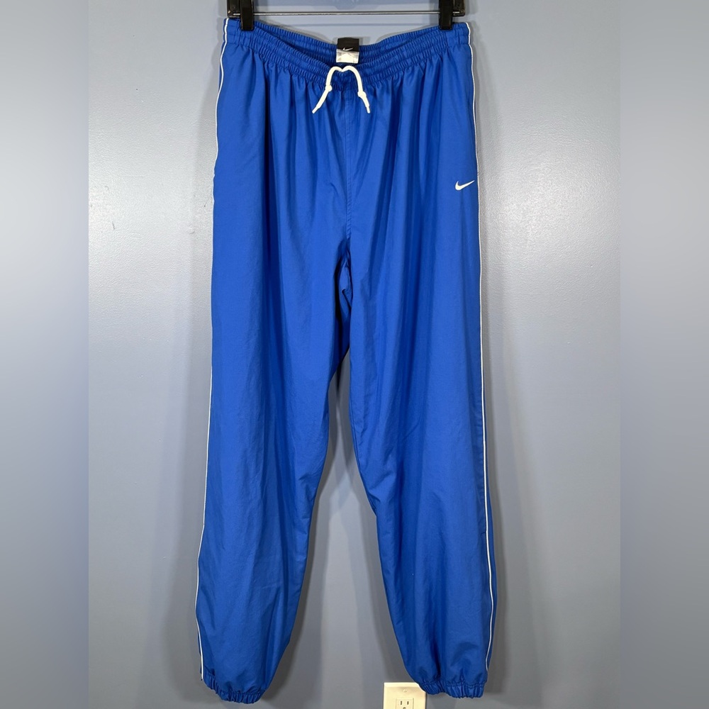 Nike Team Track Pants Size XL Blue Mesh Lined Athletic
